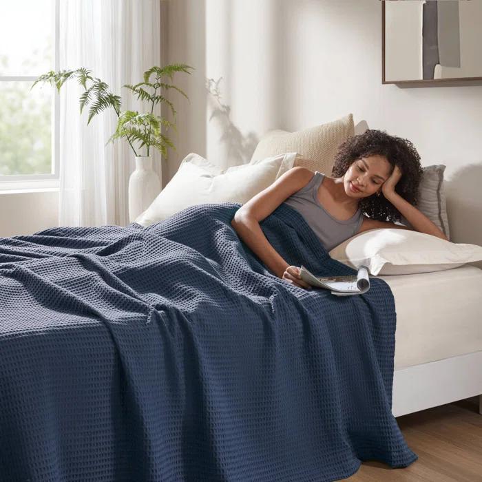 Waffle Weave Cotton Blanket