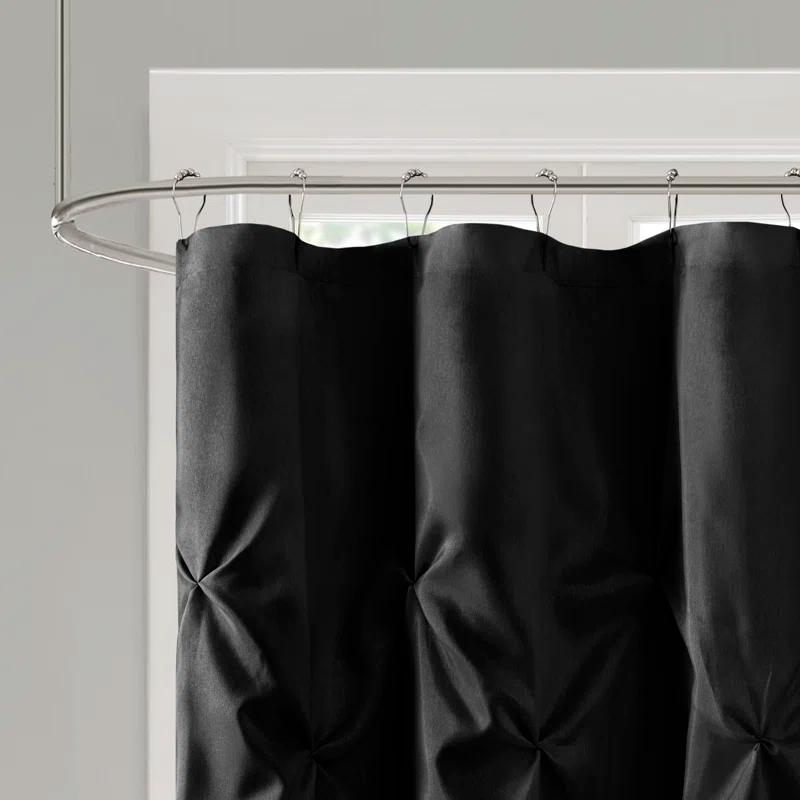 Madison Park Laurel Tufted Semi-Sheer Shower Curtain