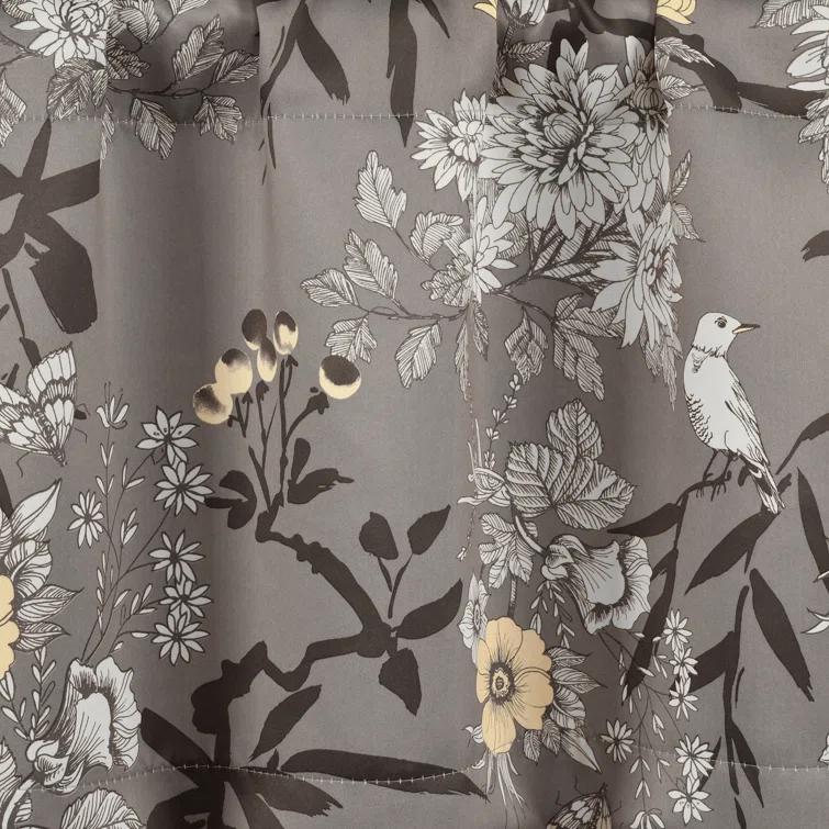 Lush Decor Botanical Garden Floral Tailored 52'' W Window Valance