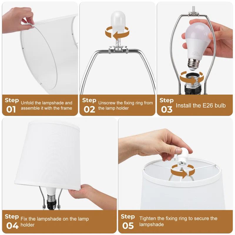 Khrysten 24" Modern Crystal Table Lamp Paris Tower Base with 3-Color Temperature Bedside Table Lamp (Bulbs Included) (Set of 2)