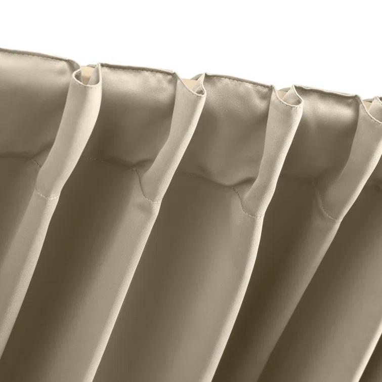 Ardelle Pure Blackout Premium Woven Yarns in a Thermal Rod Pocket w/ Backtabs Curtain Panel