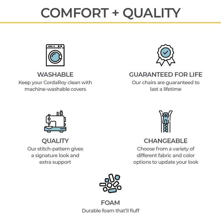 CordaRoy's CordaRoy's Chenille Convertible Bean Bag Chair