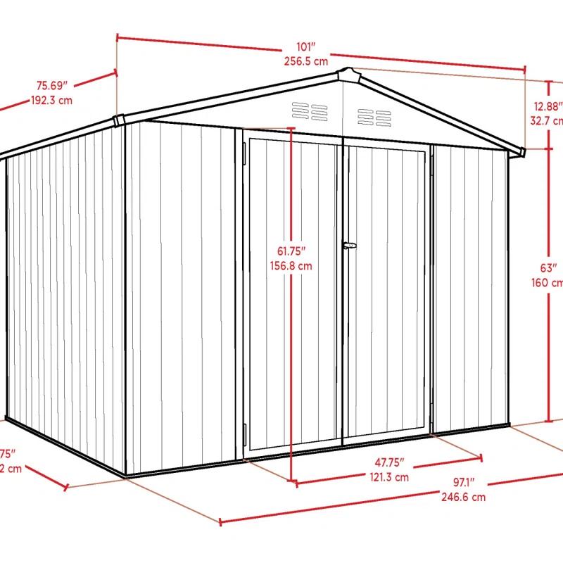 CoverIT Steel Storage Shed