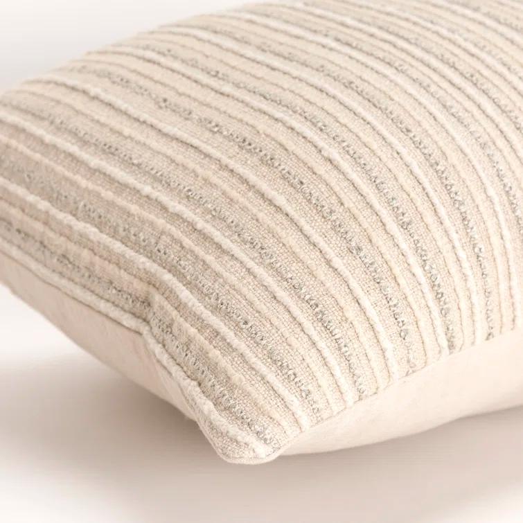 Leifsson Cotton Lumbar Throw Pillow