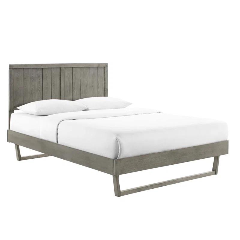 Modway Alana Wood Platform Bed with Angular Frame