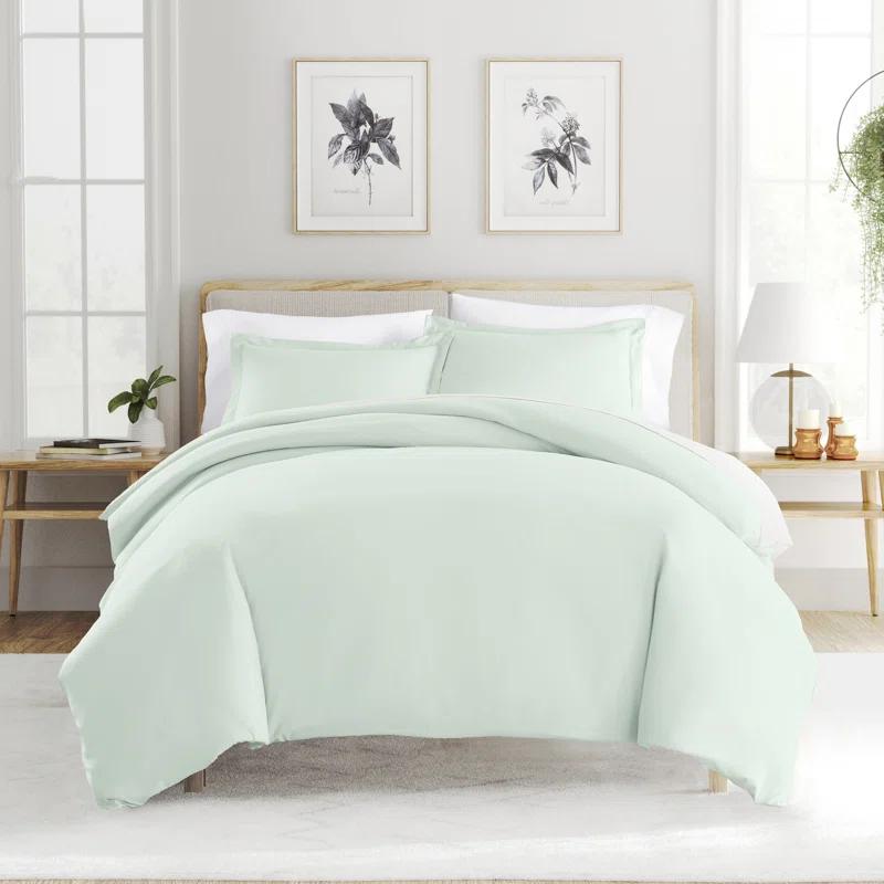 IEnjoy Home Super Soft Double Brushed Duvet Cover Set