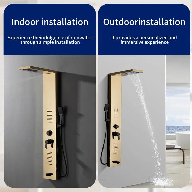 57.99'' Shower Panel with Fixed Shower Head