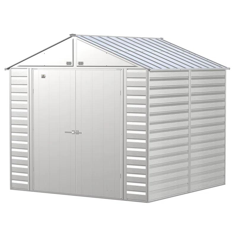 Arrow 8 ft. W x 8 ft. D Galvanized Steel Storage Shed