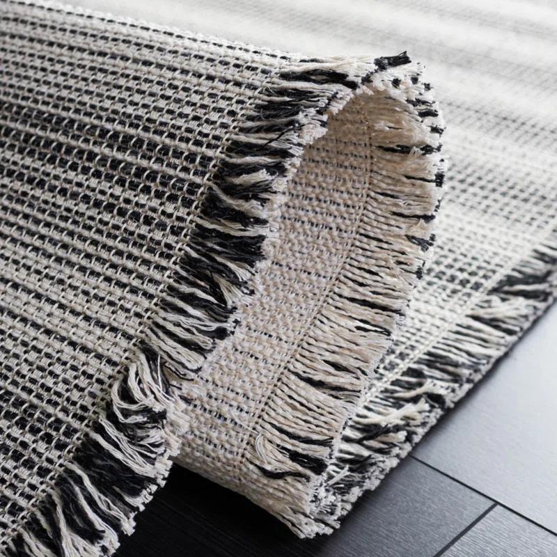Gracie Oaks Leiner Performance Striped Rug