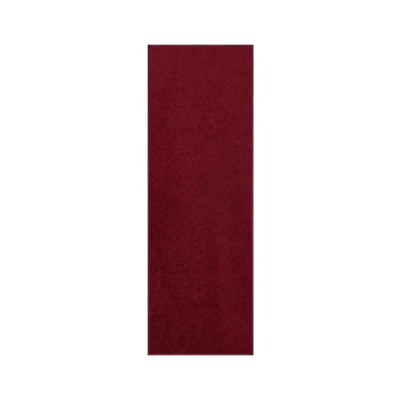 Latitude Run® Furnish My Place Modern Plush Pet and Kids Friendly Solid Color Burgundy Area Rugs, Stain & Fade Resistance, Made in USA, Perfect for Living Room, Dining Room, Bedroom, Playroom and Kidsroom, Event, Wedding Rug