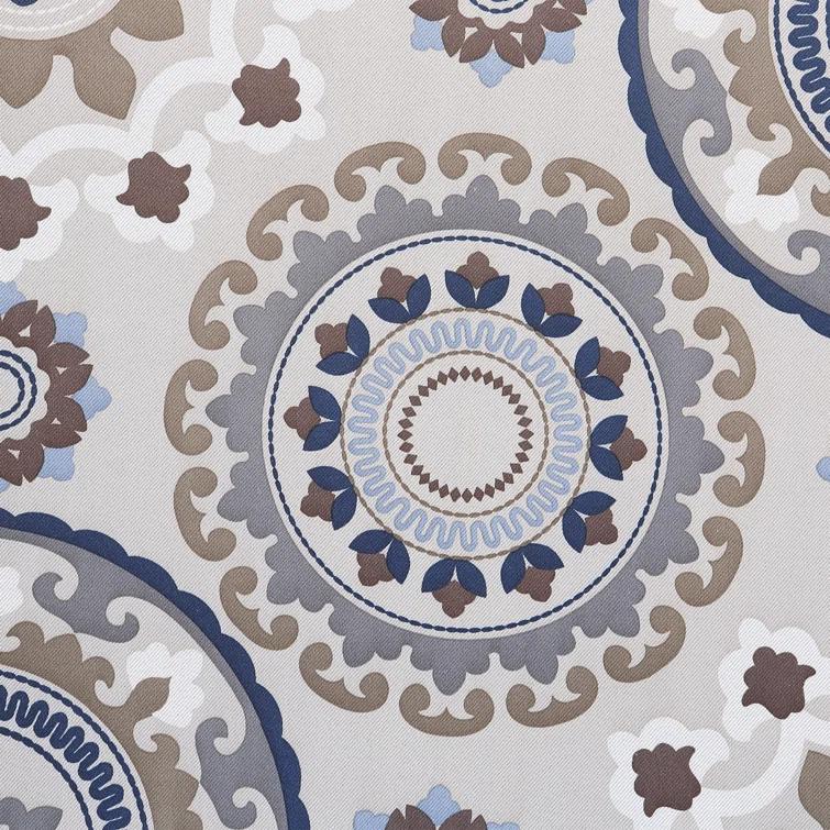 Sun Zero Sun Zero Nepal Global Medallion Print Blackout Grommet Curtain Panel