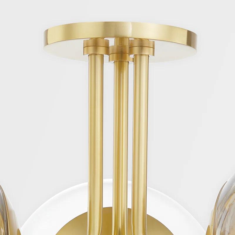 Hudson Valley Lighting Meadow 3 Light Semi Flush