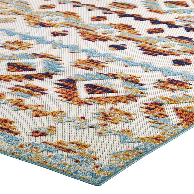 Modway Modway Reflect Contemporary Abstract Diamond Indoor and Outdoor Area Rug