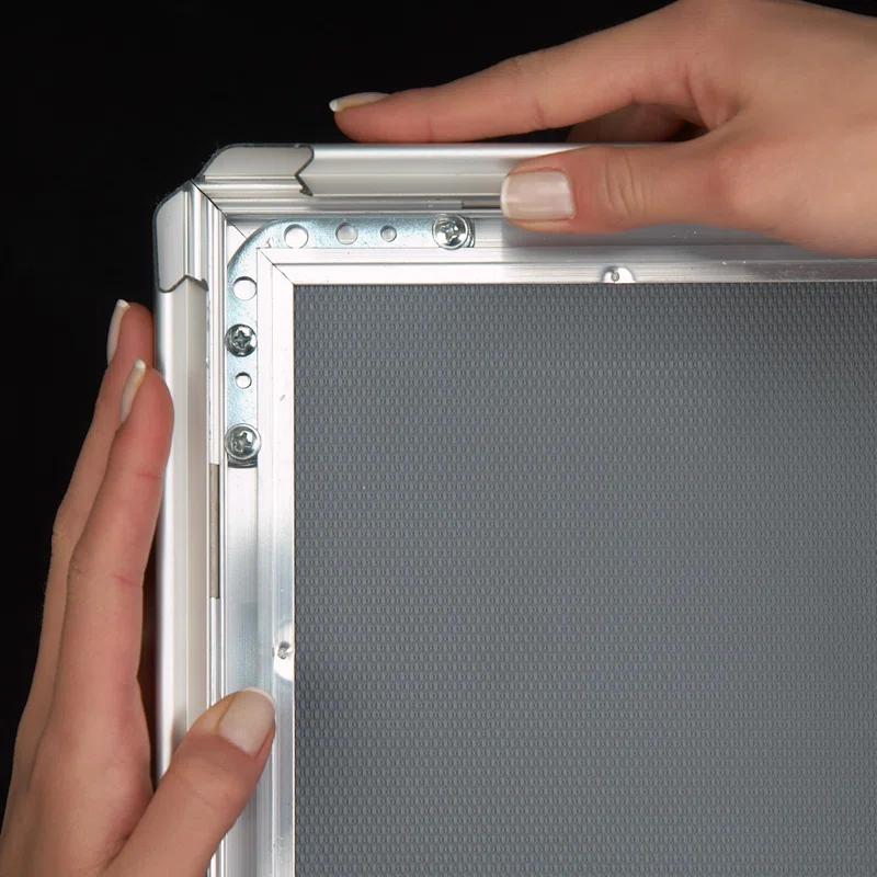 MT Displays Silver Metal Beveled Picture Frame