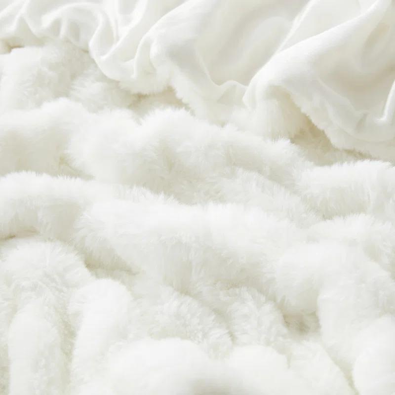 Tahari Home Isla Faux Fur Throw