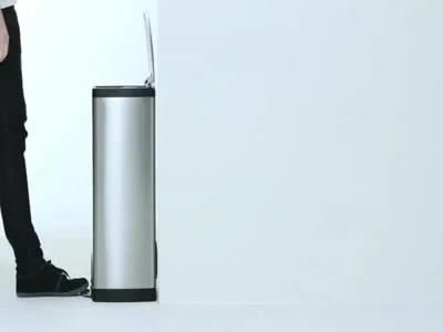 simplehuman 50 Liter / 13.0 Gallon Rectangular Kitchen Step Trash Can, Brushed Stainless Steel