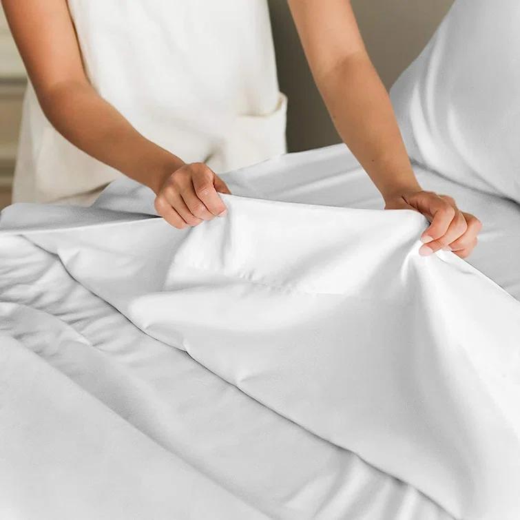 4 Piece Ultra Soft & Cooling Deep Pocket Sheet Set Brushed Hotel Luxury Bed Sheets