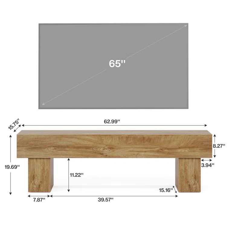 Millwood Pines 63" TV Stand, Farmhouse Entertainment Center