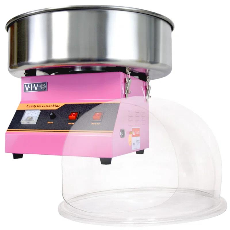 Vivo Electric Commercial Cotton Candy Machine with Bubble Shield