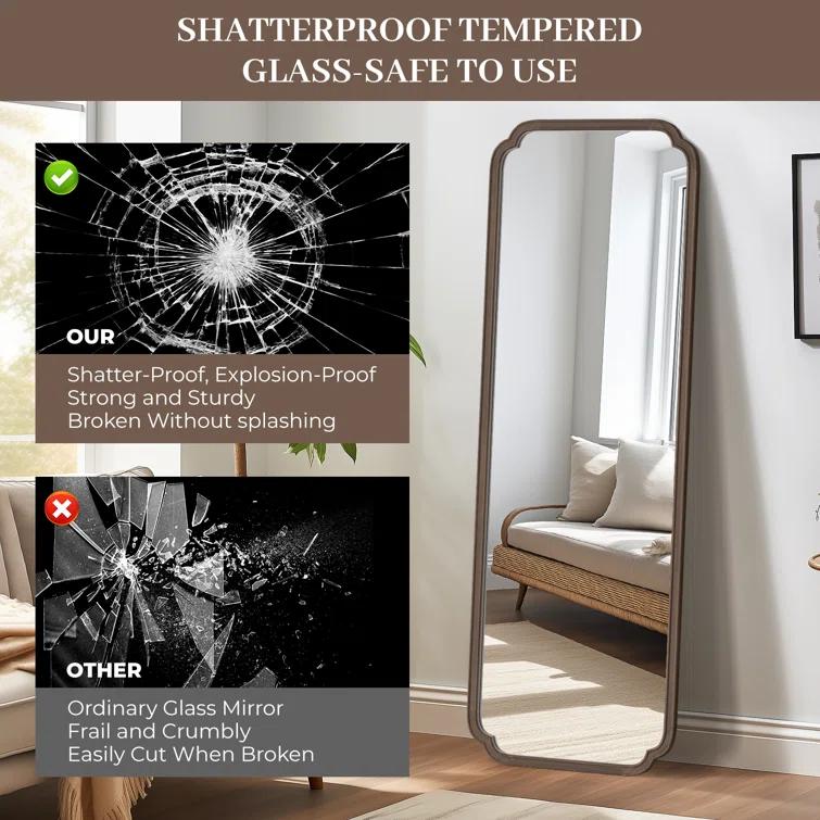 Winston Porter Solid Wood Rectangle Mirror