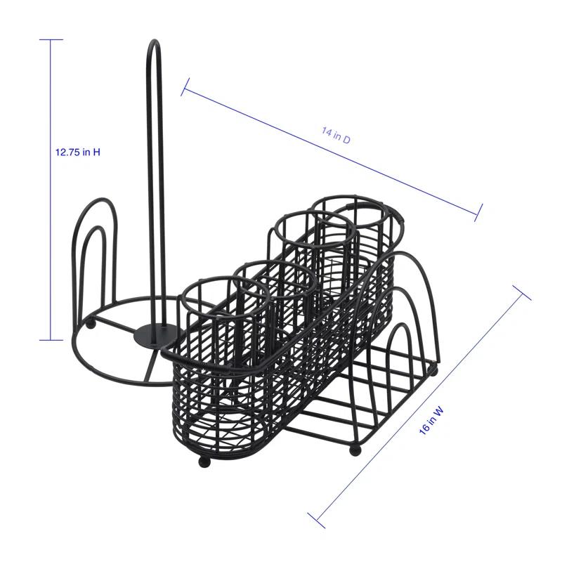 Gourmet Basics by Mikasa Gourmet Basics by Mikasa Gourmet Basics Art Deco Picnic Buffet Caddy with Paper Towel Holder