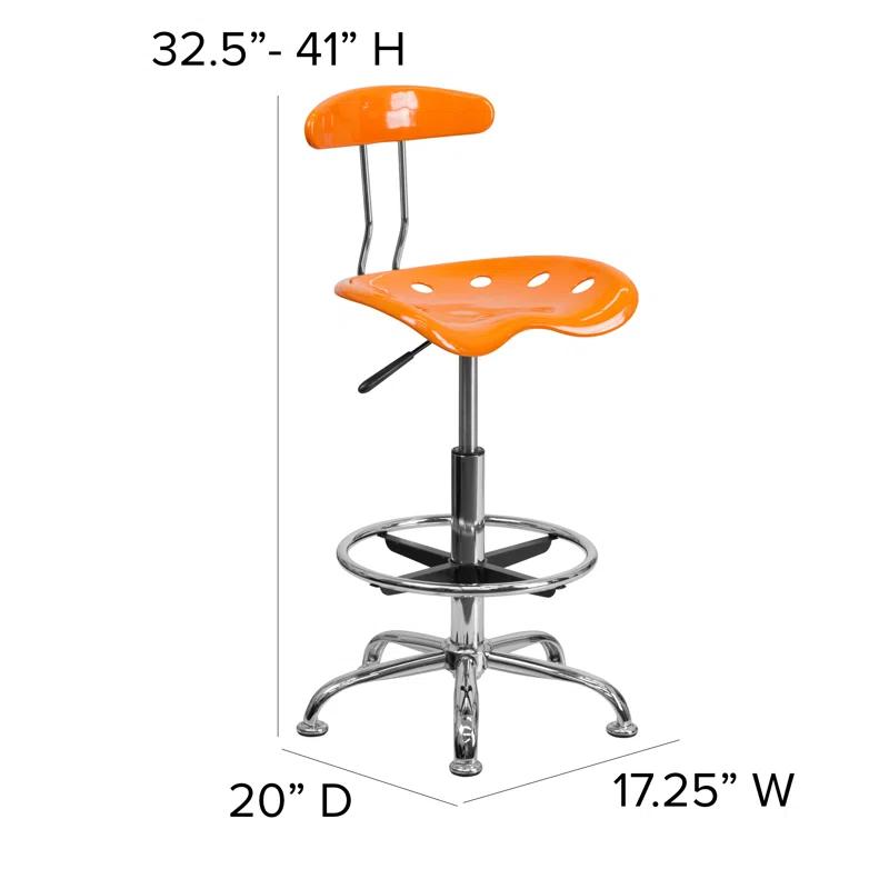 Flash Furniture Monroe Adjustable Height Swivel Bar Stool