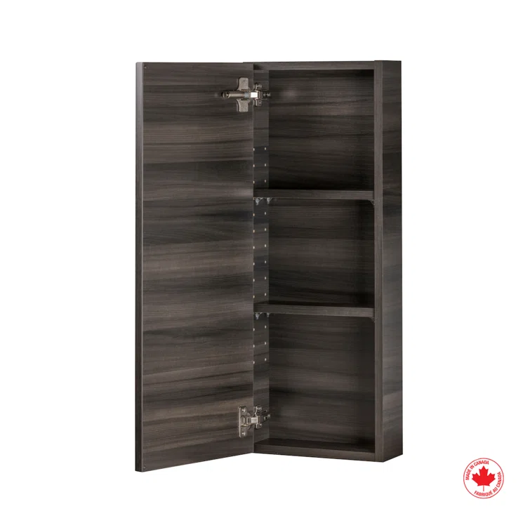 Cutler Kitchen and Bath Silhouette 12" W x 30.25" H x 4.64" D Wall Mounted Bathroom Cabinet