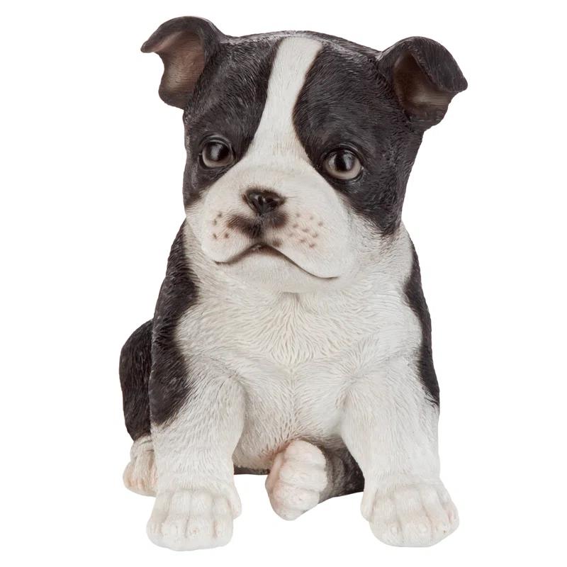 Design Toscano Boston Terrier Puppy Partner Dog Statue
