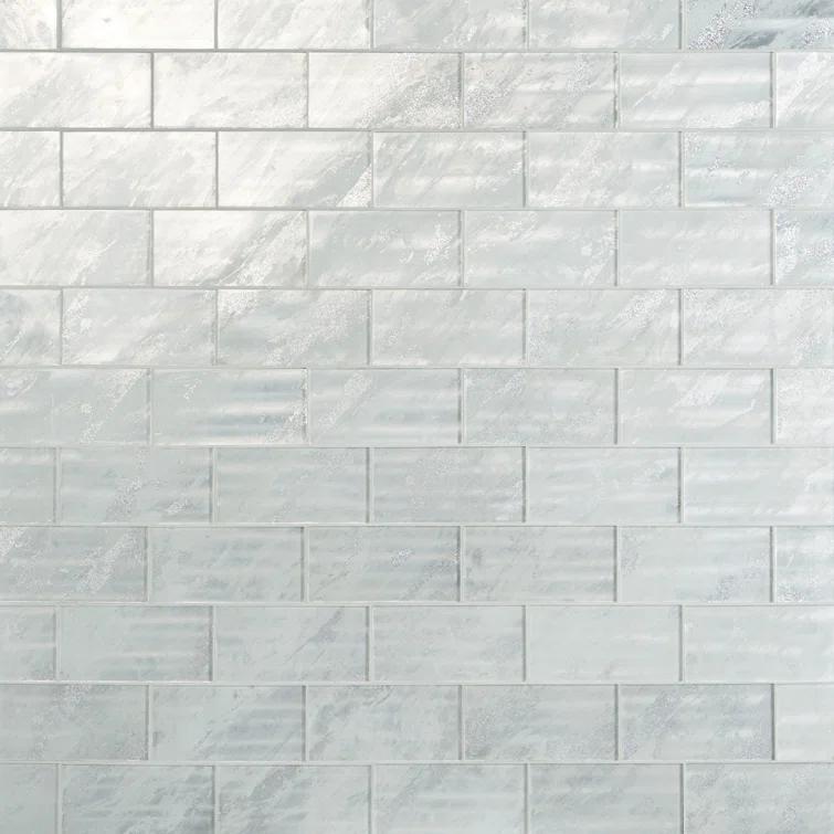Bond Tile Wonder Glass 4.37 in. x 8.74 in. Polished Glass Wall Tile (5.3 Sq. Ft. / Case)