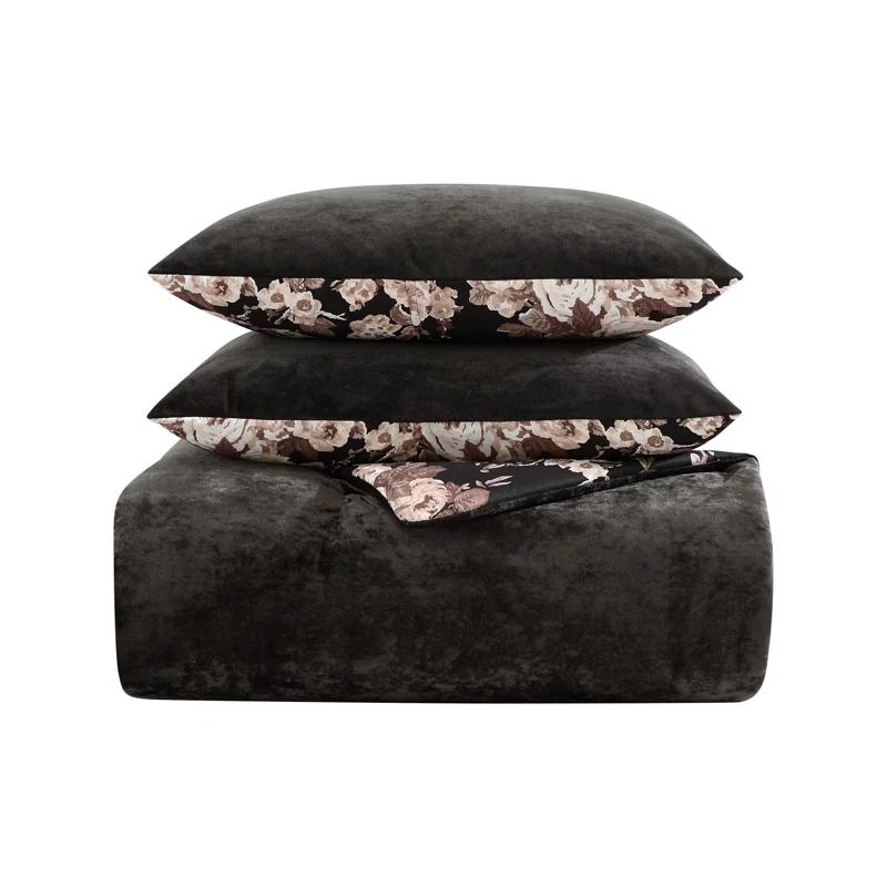 Betsey Johnson Betsey Johnson Solid Reversible Comforter Set