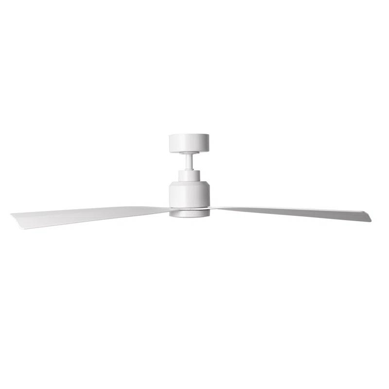 52" Smart Home Compatible 3 Blade Smart Ceiling Fan with Remote