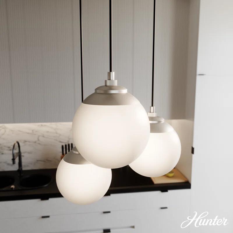 Hunter Fan Hepburn 3 - Light Cluster Globe Pendant