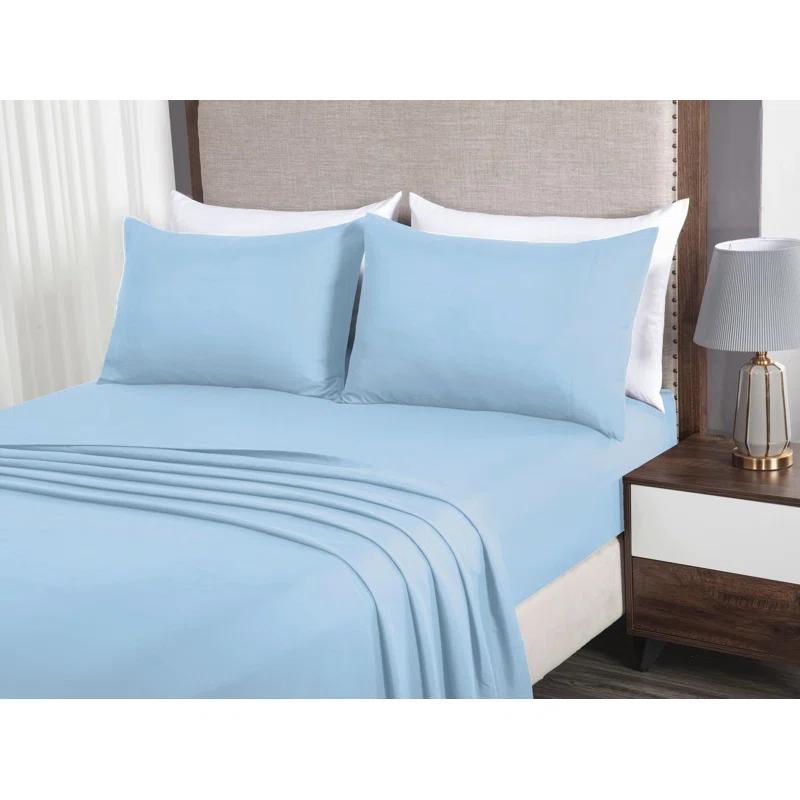 Chezmoi Collection Liam Microfiber 7 Piece Bed in a Bag Comforter Set