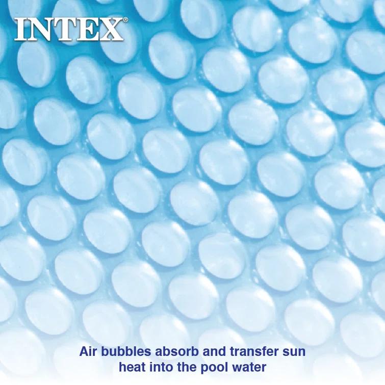 Intex Intex 29024E 16 Foot Above Ground Swimming Pool Solar Cover With Carry Bag, Blue