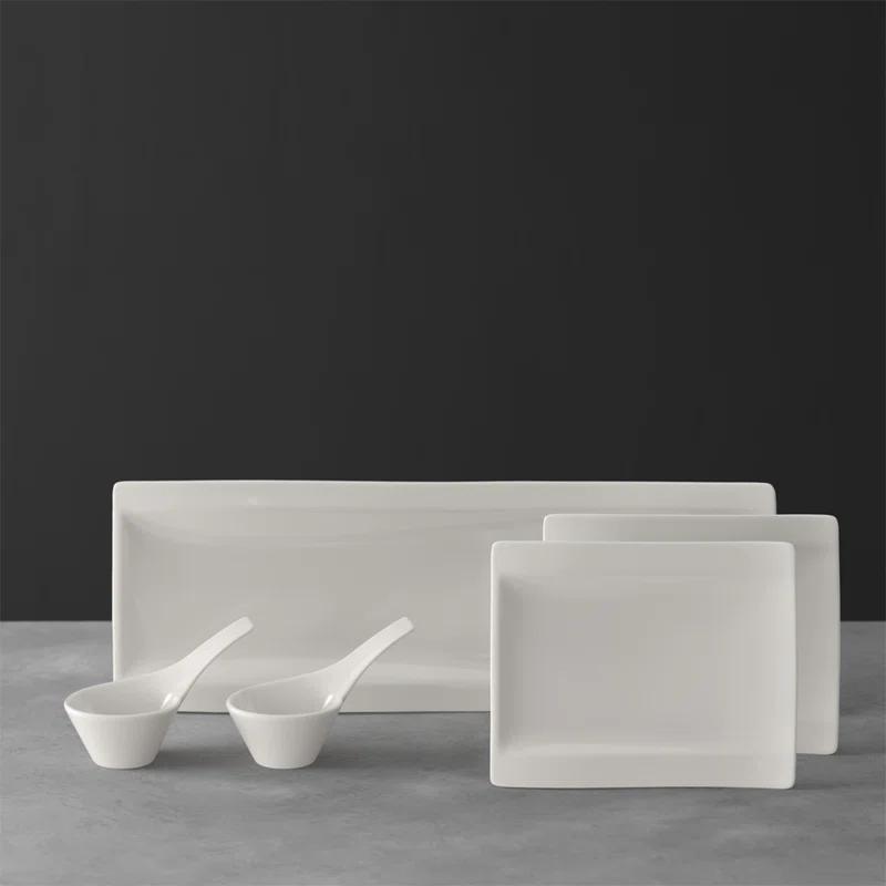 Villeroy & Boch Villeroy & Boch New Wave 5 Piece Antipasti Divided Serving Dish Set