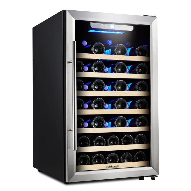Kalamera 50 Bottle Single Zone Freestanding Wine Refrigerator & Reviews | Wayfair