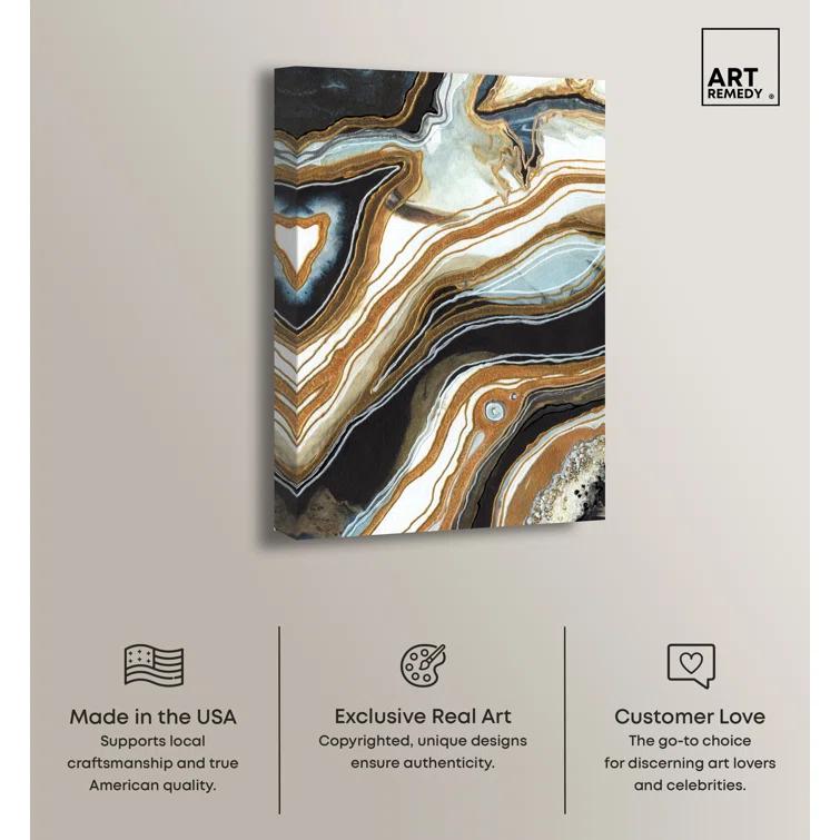Art Remedy Black and Gold I