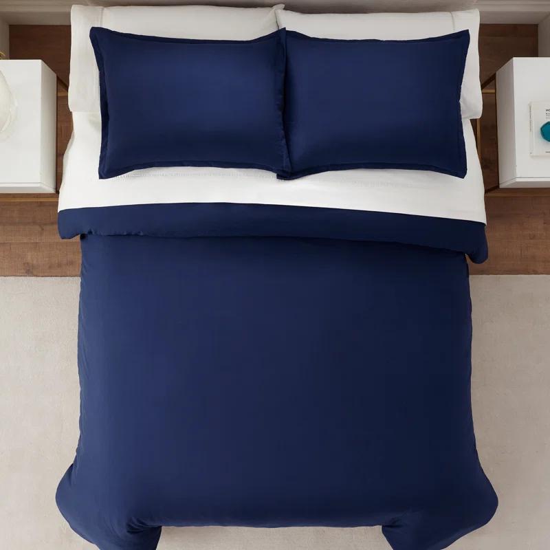 Serta Serta Simply Clean Antimicrobial 3 Piece Duvet Cover Set