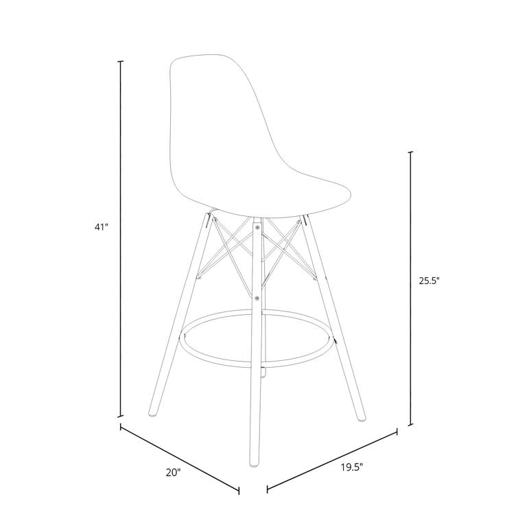 Jordan Bar & Counter Stool (Set of 2)