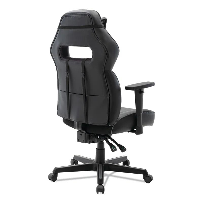 Inbox Zero Inbox Zero Adjustable Reclining Ergonomic Faux Leather Swiveling PC & Racing Game Chair