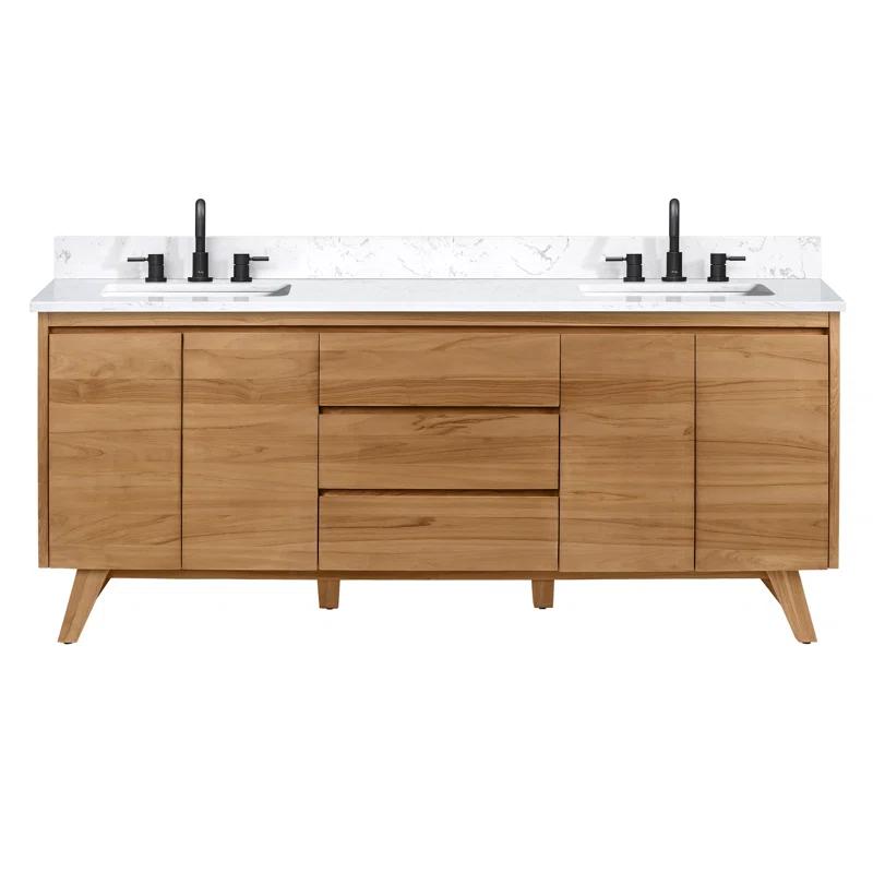 Avanity Coventry 72" Double Bathroom Vanity with Engineered Stone Top