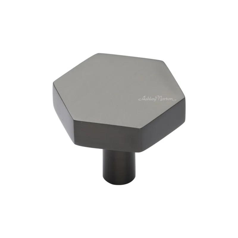Ashley Norton Oversized Hex 1 3/4" Length Geometric Knob