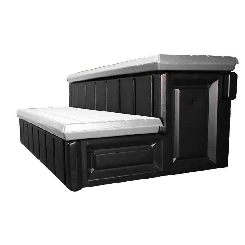 Confer Plastics Confer Plastics 36" Storage Spa Steps Espresso