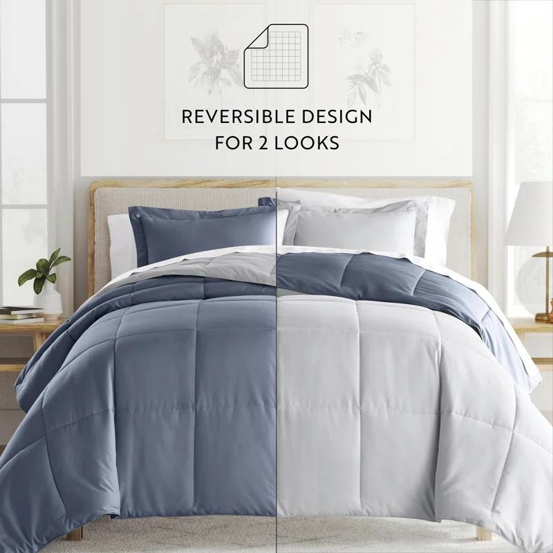 Becky Cameron Reversible Down-Alternative Comforter Bedding Set