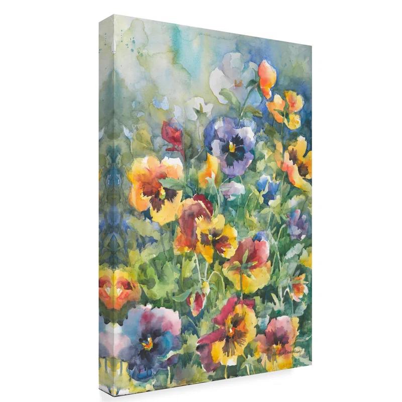 Trademark Fine Art Annelein Beukenkamp " Picture Perfect Pansies " by Annelein Beukenkamp