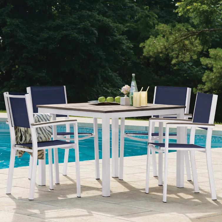 Oxford Garden Travira Stacking Patio Dining Chair (Set of 2)