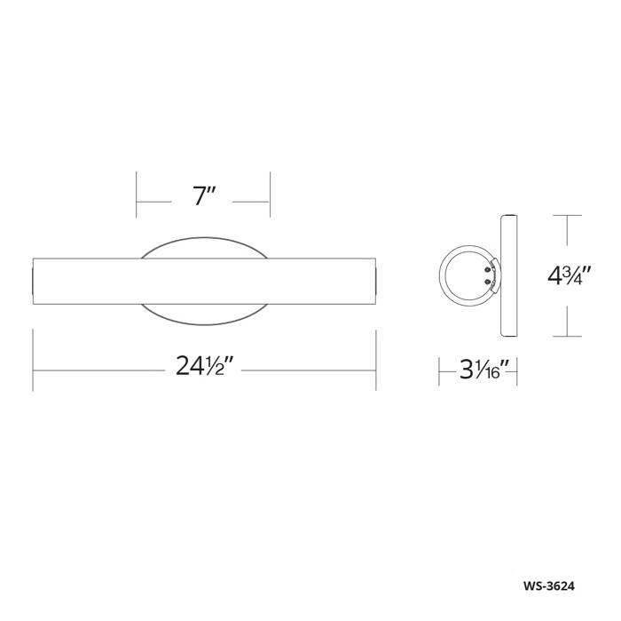 Loft Aluminum LED Flush Mounted Sconce