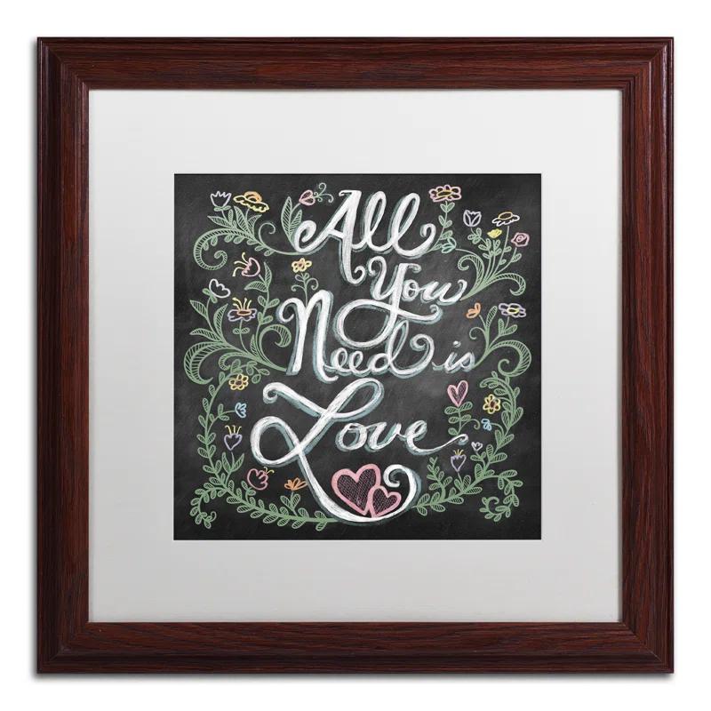 Trademark Fine Art Elizabeth Caldwell " All You Need Is Love " by Elizabeth Caldwell