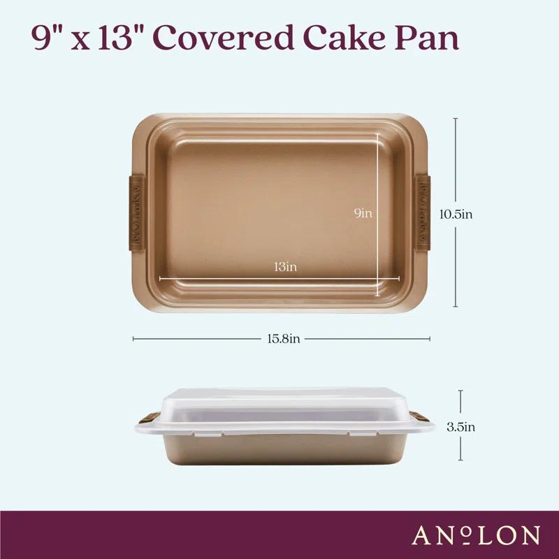 Anolon Anolon Advanced Nonstick Covered Cake Pan with Grips