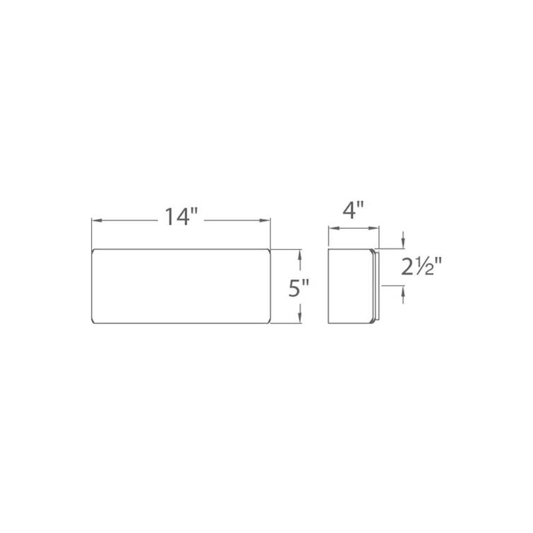 Modern Forms Asgard Wood LED Flush Mounted Sconce